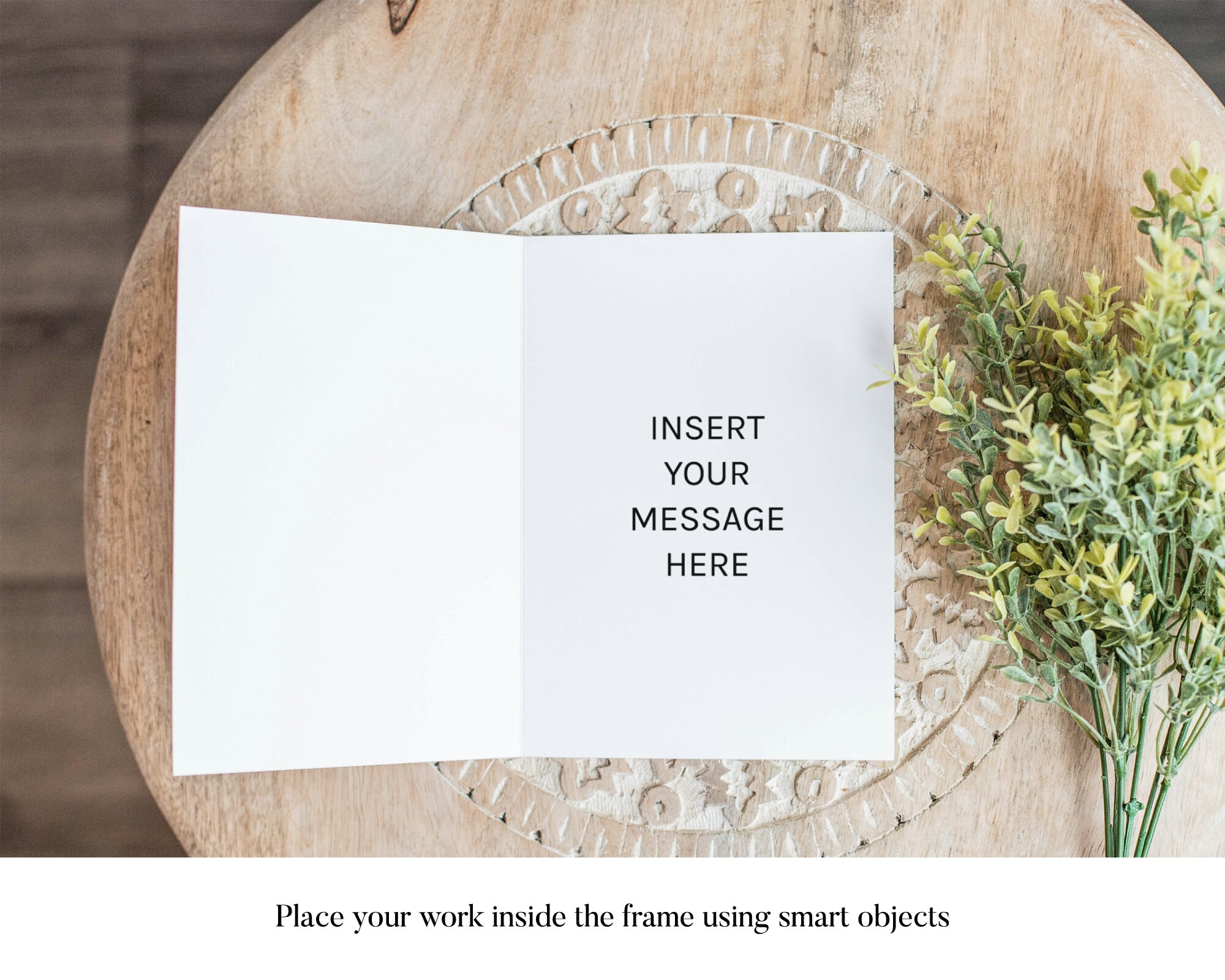 Download A7 Greeting Card Mockup Agave | Etsy