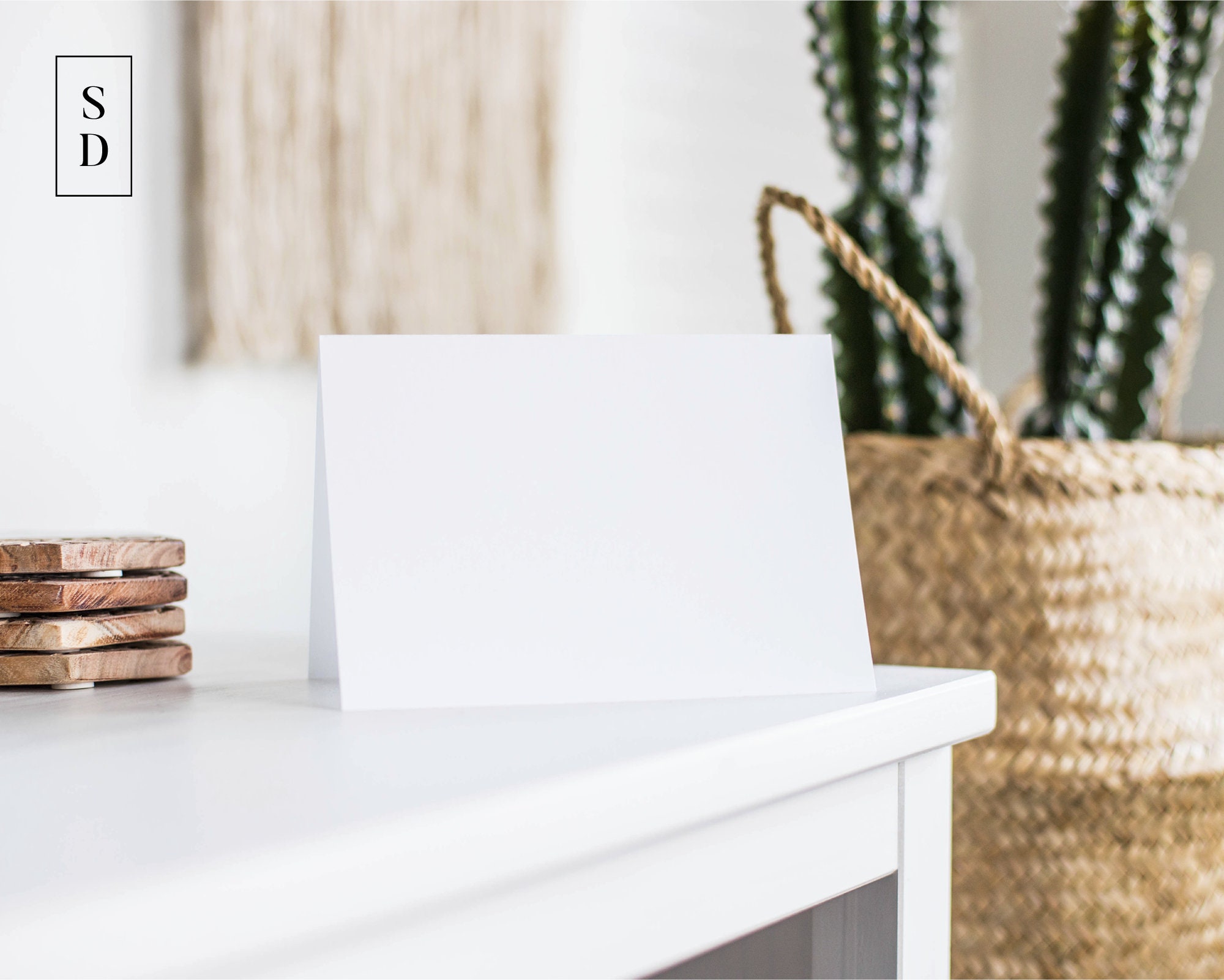 A7 Greeting Card Mockup Sedeveria Etsy