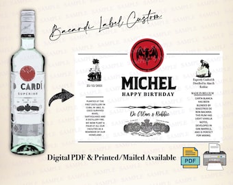 Custom Rum Label, Rum Birthday Gift, Groomsman Rum Proposal. Groomsman Proposal Idea, Personalized Rum Label, Blanco Rum Label, Wine label