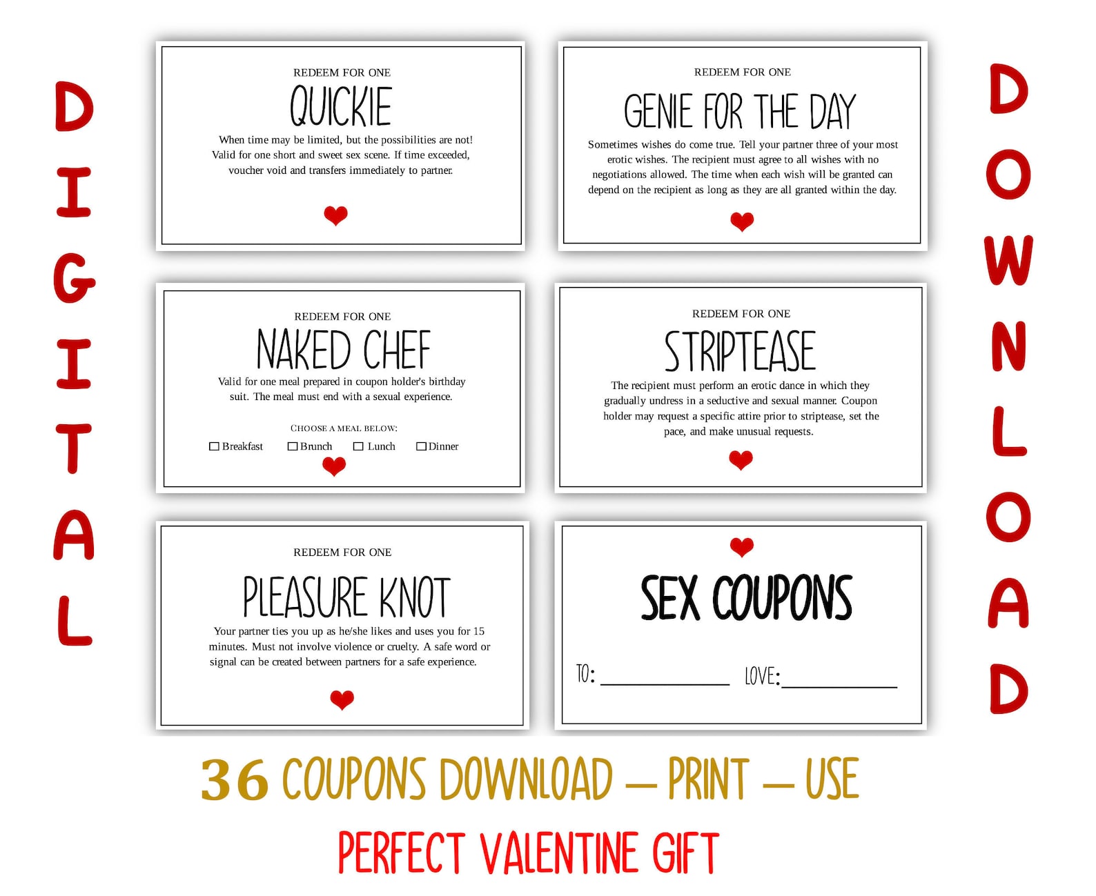 Sex Coupon For valentine Day for boyfriend Making | Etsy