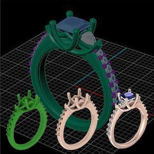 Bague personnalisée - Processus de conception pour les bagues de fiançailles, les alliances, les pierres personnalisées
