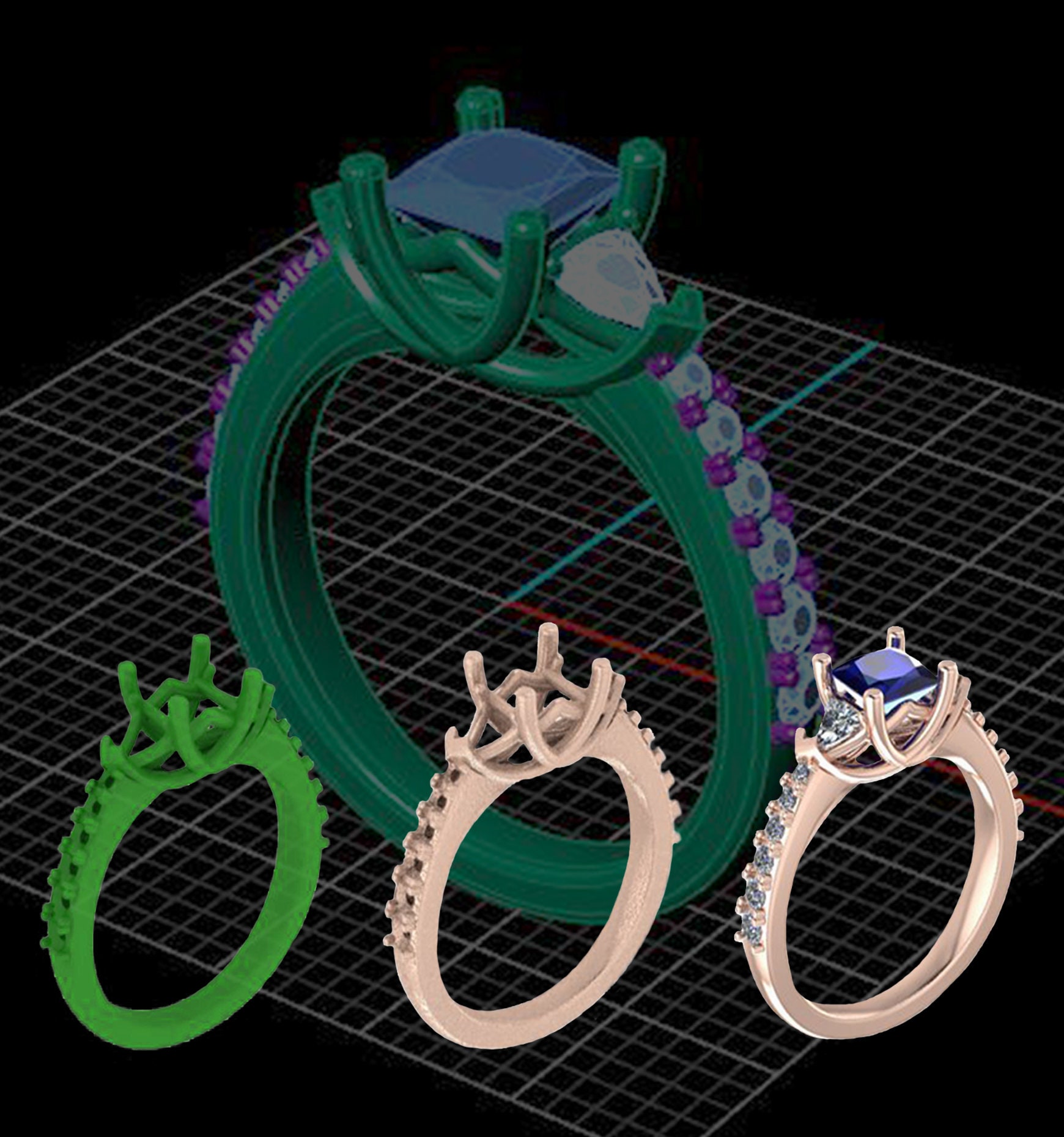 Custom Ring Design Process Etsy