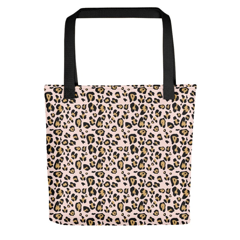 Pink Leopard Print Tote Bag Handbag Shoulder Bag Shopping Bag Its Bag Beach Bag