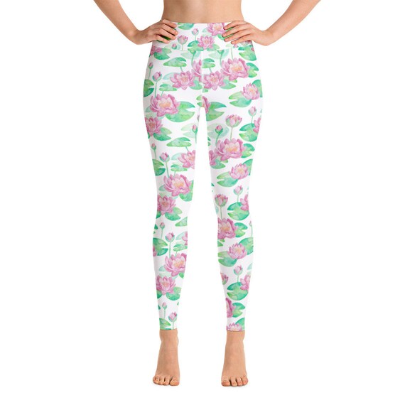 lotus flower yoga pants