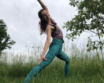 Rainforest Digital Print Sports Yoga Pants