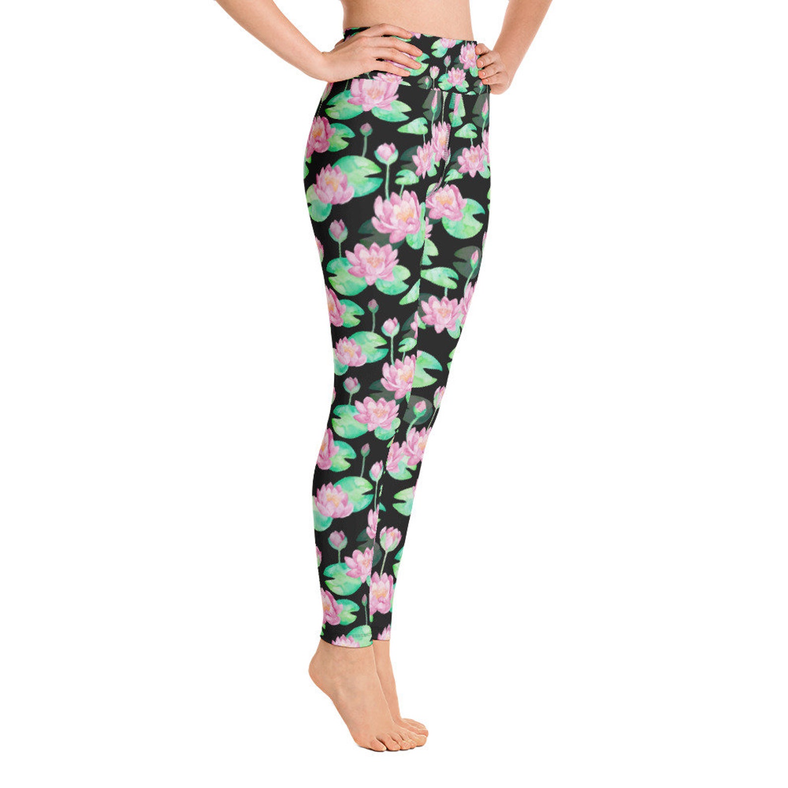 Beautiful Lotus Flower Leggings Yoga Pants Yoga Leggings - Etsy