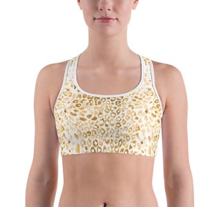 cheetah print sports bra