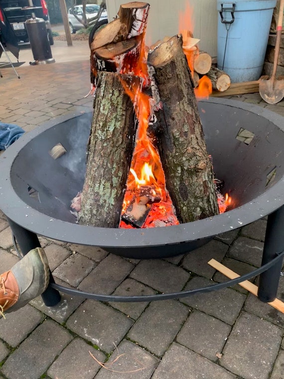 45 Round Handmade Fire Pit Etsy