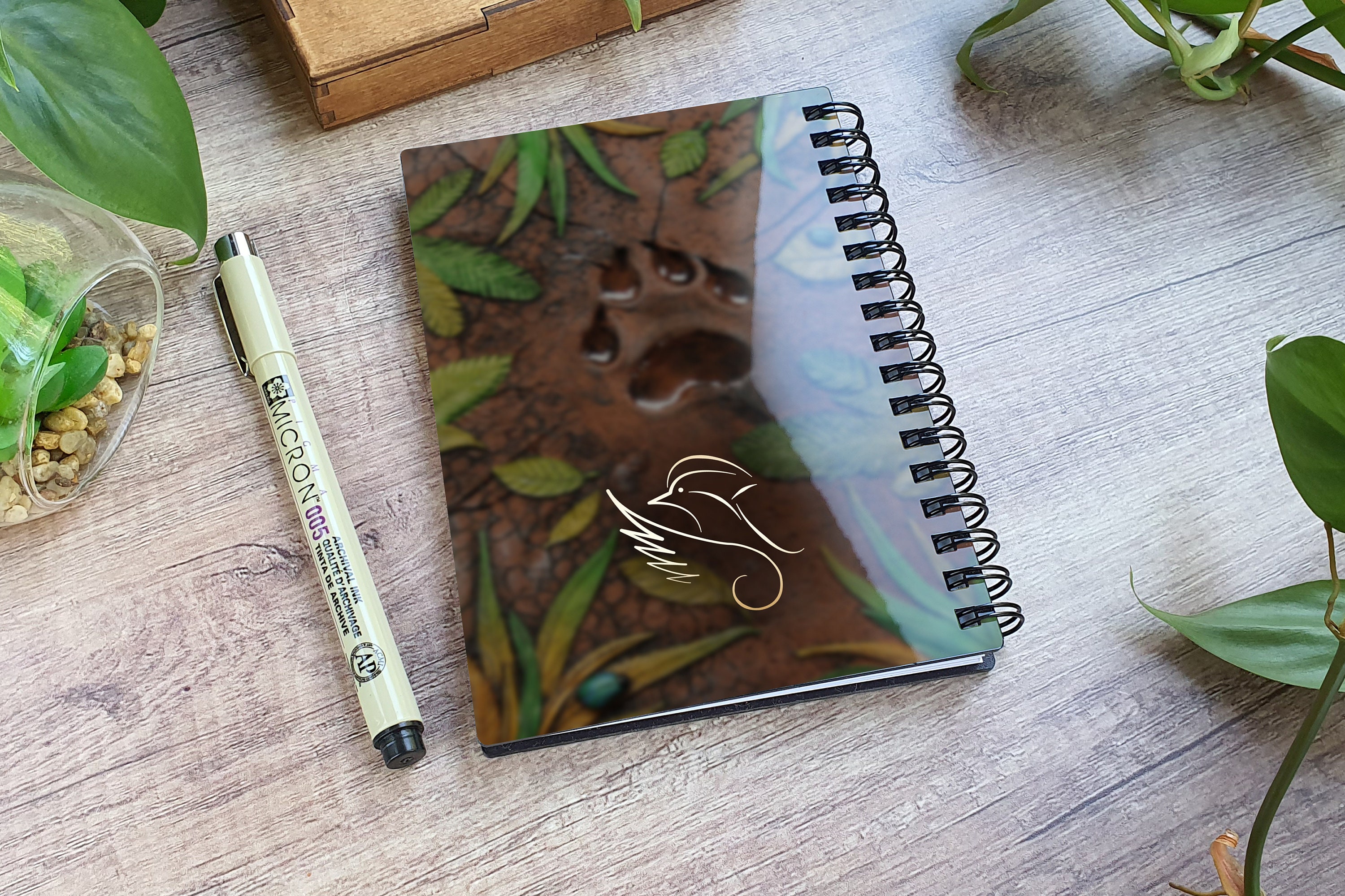Handmade journal spiral notebook happy mom planner | Etsy