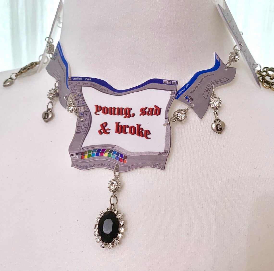 Egirl Chain Choker Necklace Grunge Goth 