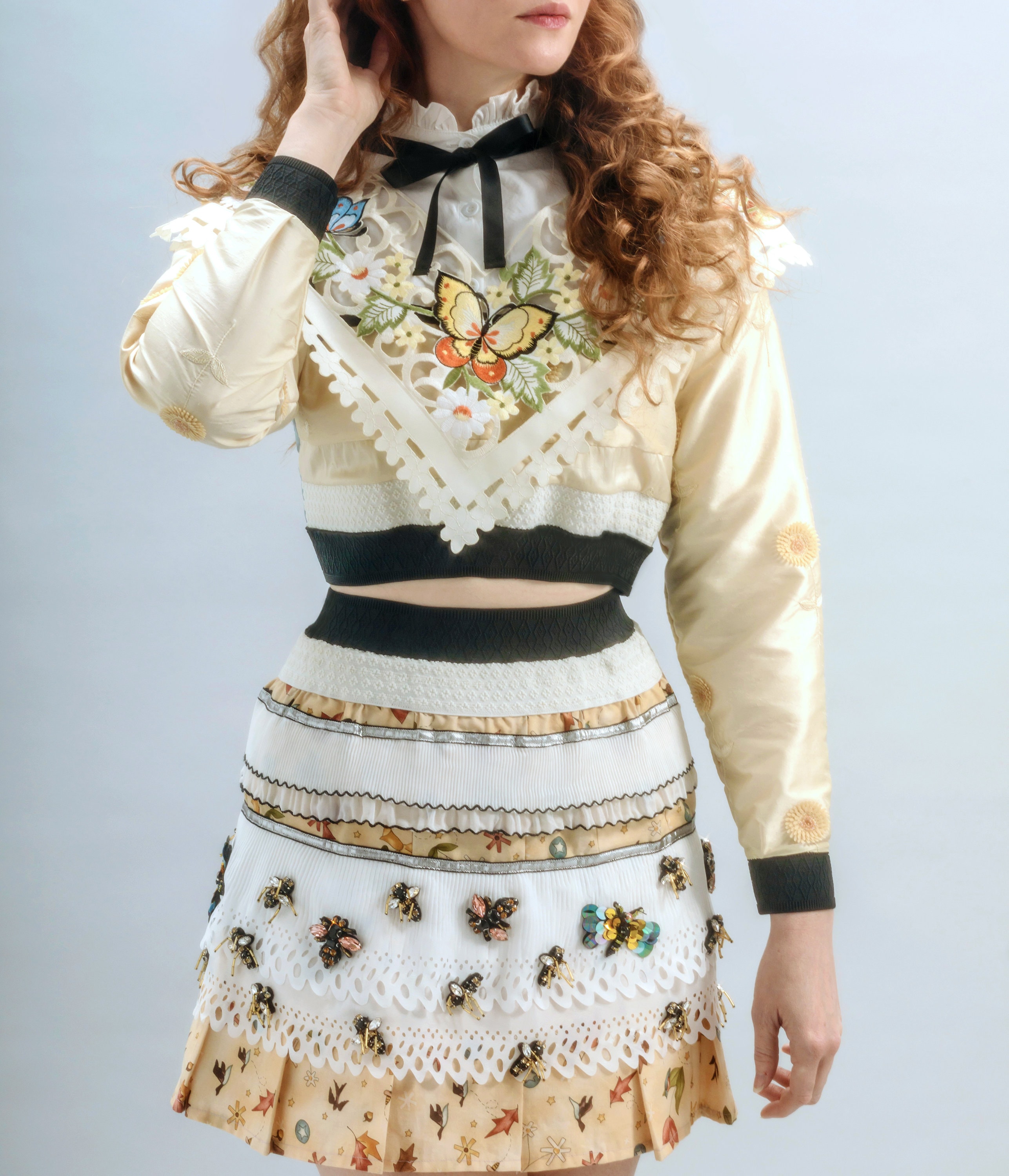 Secret Garden Yellow Two Piece Set With Ruffled Victorian Etsy UK