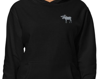 Sudadera con capucha de alce, sudadera con capucha de caza, sudadera con capucha para hombre, sudadera con capucha de alce para mujer, alce para hombre, suéter para mujer, suéter de caza para hombre