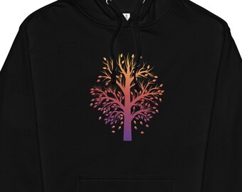 Sudadera con capucha de otoño, sudadera con capucha con estampado de árbol, sudadera con capucha de acción de gracias, sudadera con capucha de otoño, hojas que caen, sudadera con capucha para hombre, sudadera con capucha para mujer, suéter para mujer, sombrero morado