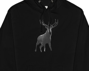 Sudadera con capucha de ciervo, sudadera con capucha unisex, regalo para cazador, regalo de caza, suéter de caza, suéter de ciervo, sudadera con capucha para mujer, estudio de sombrero púrpura, sudadera para hombre