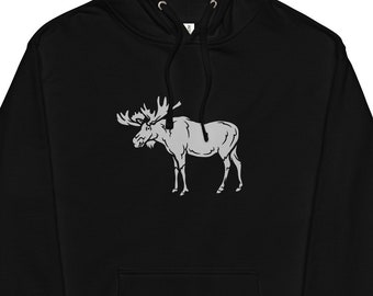 Sudadera con capucha de alce, sudadera con capucha de caza, sudadera con capucha para hombre, sudadera con capucha de alce para mujer, alce para hombre, suéter para mujer, suéter de caza para hombre