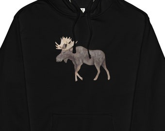 Sudadera con capucha de alce, sudadera con capucha de caza, sudadera con capucha para hombre, sudadera con capucha de alce para mujer, alce para hombre, suéter para mujer, suéter de caza para hombre