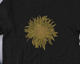 Sunflower T-shirt, Sunflower Mens, Sunflower Womens, Sunflower Shirt, Sunflower Tee, Sunflower Tshirt, Sunflower Unisex