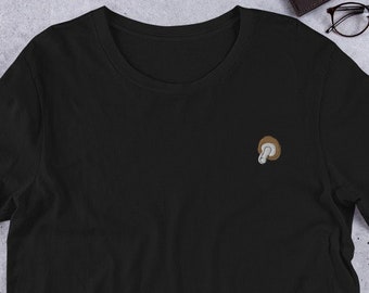 Camiseta de seta, camiseta bordada, seta para hombre, seta para mujer, camisa de seta, camiseta de seta, regalo de seta