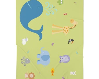 Animales bebé manta Swaddle, manta Swaddle, manta Swaddle niña, manta Swaddle niño, manta Swaddle animales, regalo de ducha de bebé