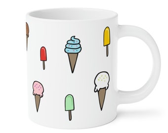 Summer mug, Ice cream mug, Beach mug, Large mug, 15 oz mug, 20oz mug, Mug Gift, Mug Designs, Mug Design, Mug svg, Mugs, Mug Summer