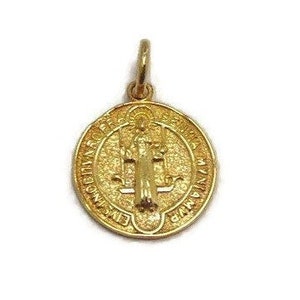 Yellow Gold Saint Benedict Medal!!