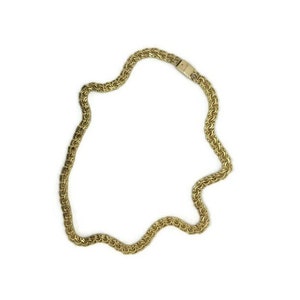 10k Yellow Gold Necklace Chino Link