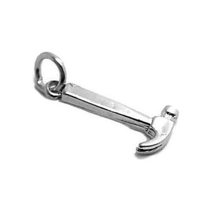Hammer Tool Charm Pendant .925 Sterling Silver!!