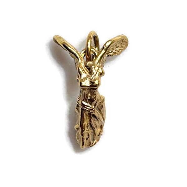 Nike Goddess (Diosa Nike) Yellow Gold Charm Pendant