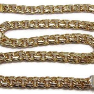 10k Yellow Gold Necklace Chino Link (Tejido Chino) 26&quot; Long.