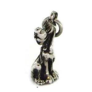 Pluto Charm Pendant .925 Sterling Silver.