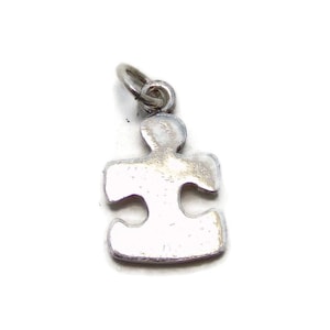 Puzzle Charm Pendant .925 Sterling Silver