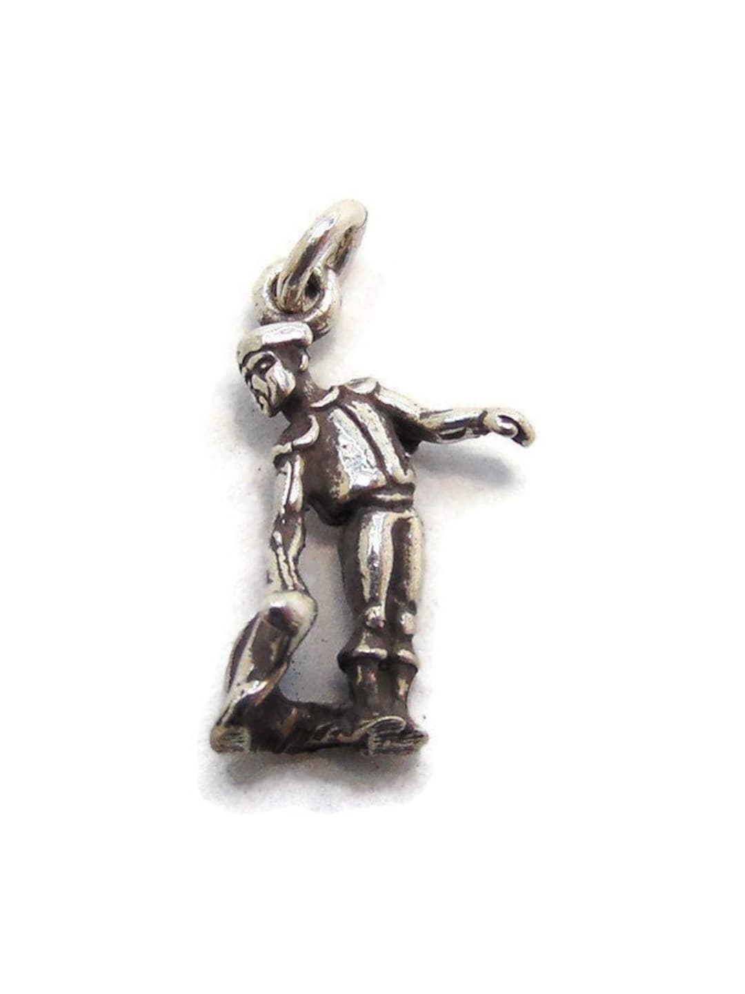Charme Argent Sterling 925 - Thème Corrida Torero - Vintage - 2,3 G - 2,2 Cm
