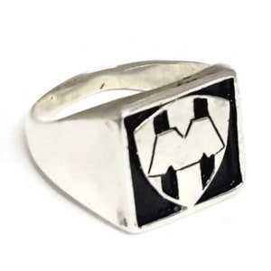 Rayados de Monterrey Futbol Liga MX Mexico Soccer Men&#39;s Ring .925 Sterling Silver