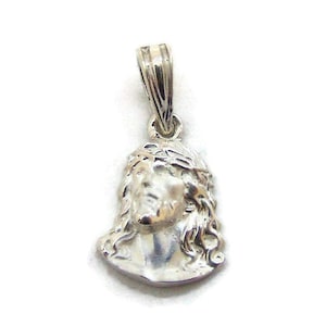 New! Jesus Christ Head Pendant .925 Sterling Silver!!
