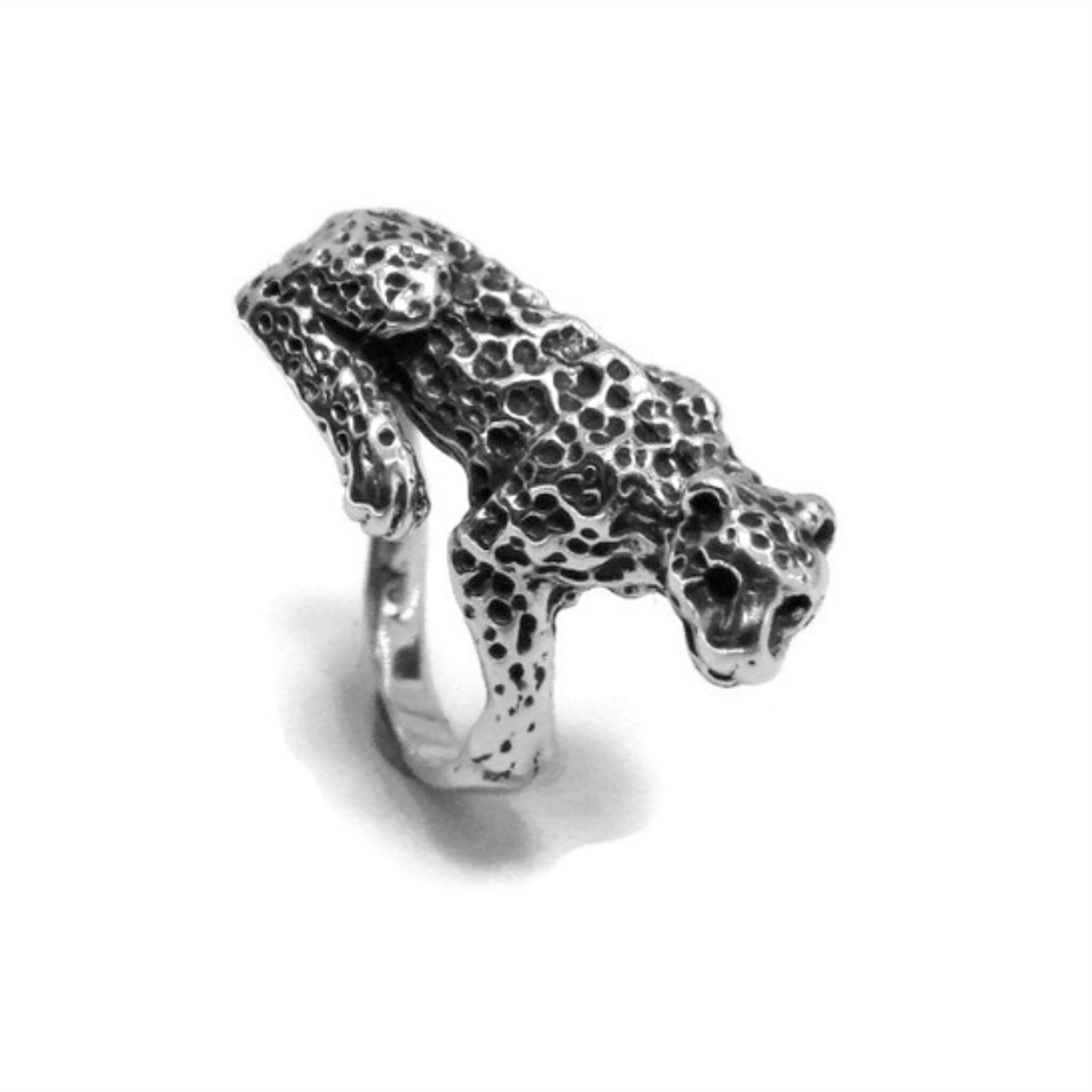 New! Leopard / Jaguar Sterling Silver Ring - Etsy
