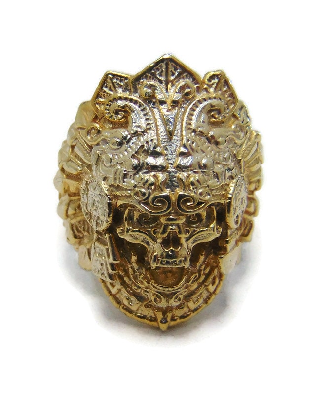 Aztec gold ring outlet