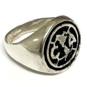 Club America Futbol Liga MX Mexico Soccer Men&#39;s Ring .925 Sterling Silver!!