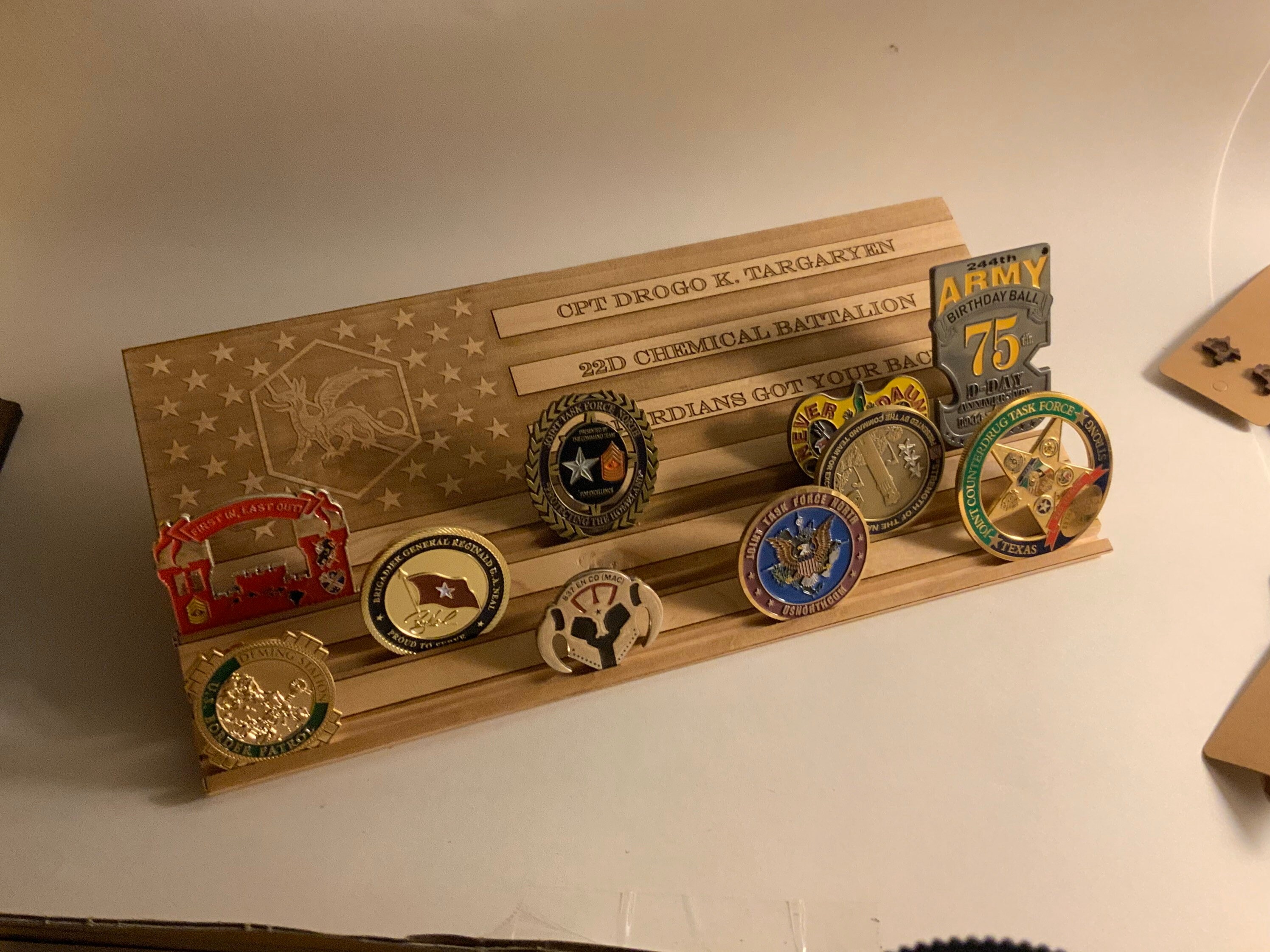 Custom Challenge Coin Holder Military Challenge Coin Holder Etsy