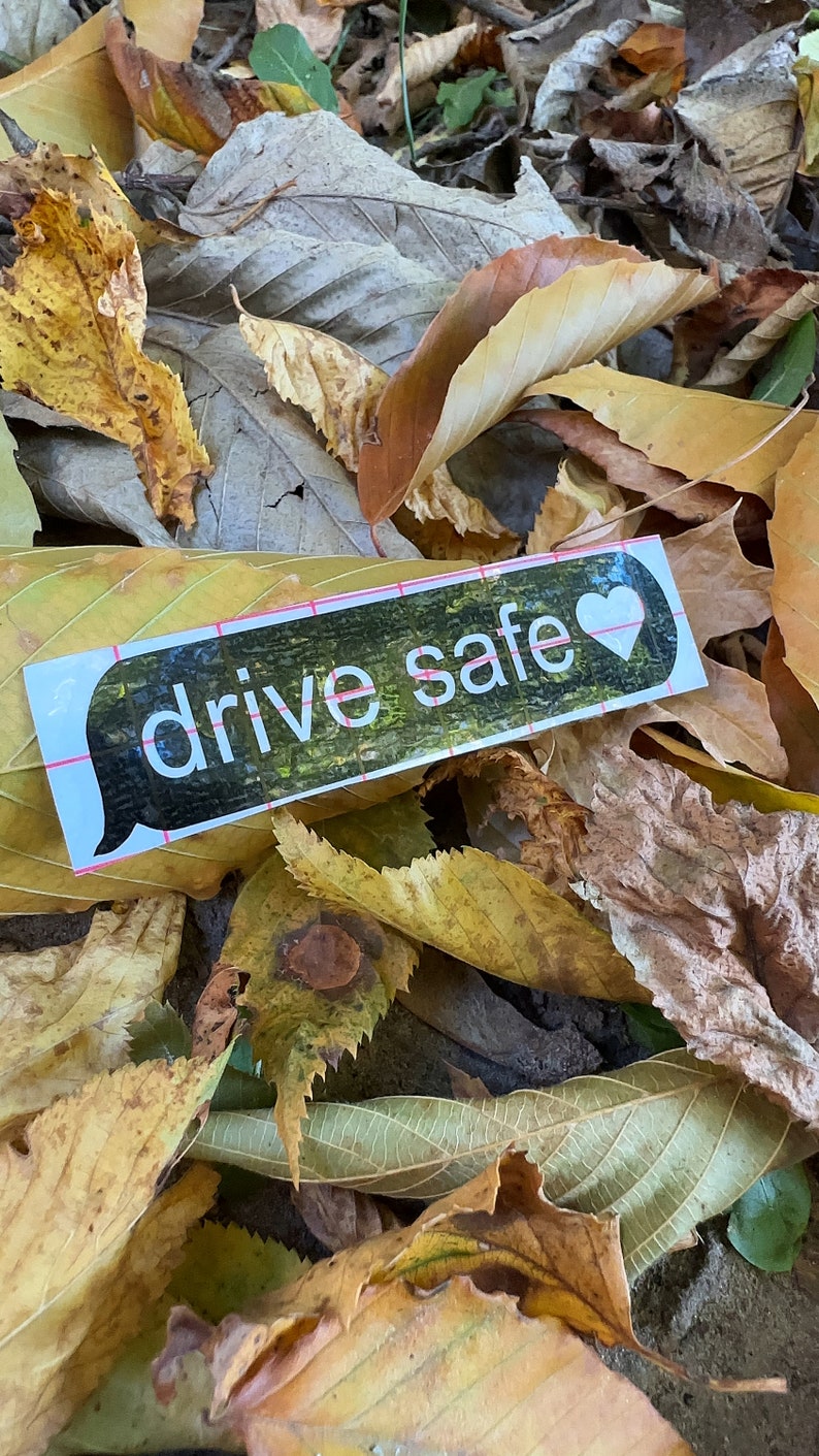 Drive Safe Holographic Car Decal, Positive Reminder Vinyl Sticker - Etsy