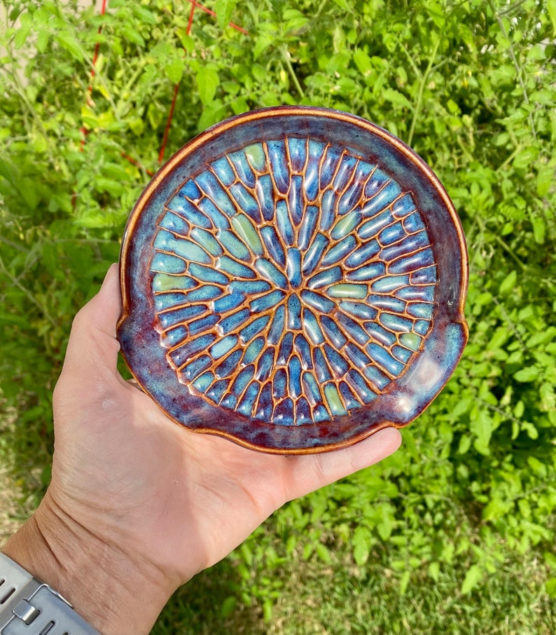 Peacock spoon rest