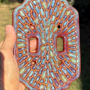 Handmade ceramic light switch cover bild 3