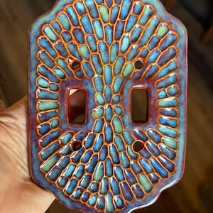 Handmade ceramic light switch cover bild 5
