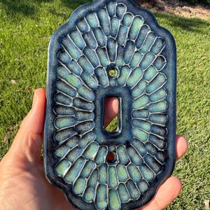Handmade ceramic light switch cover bild 6