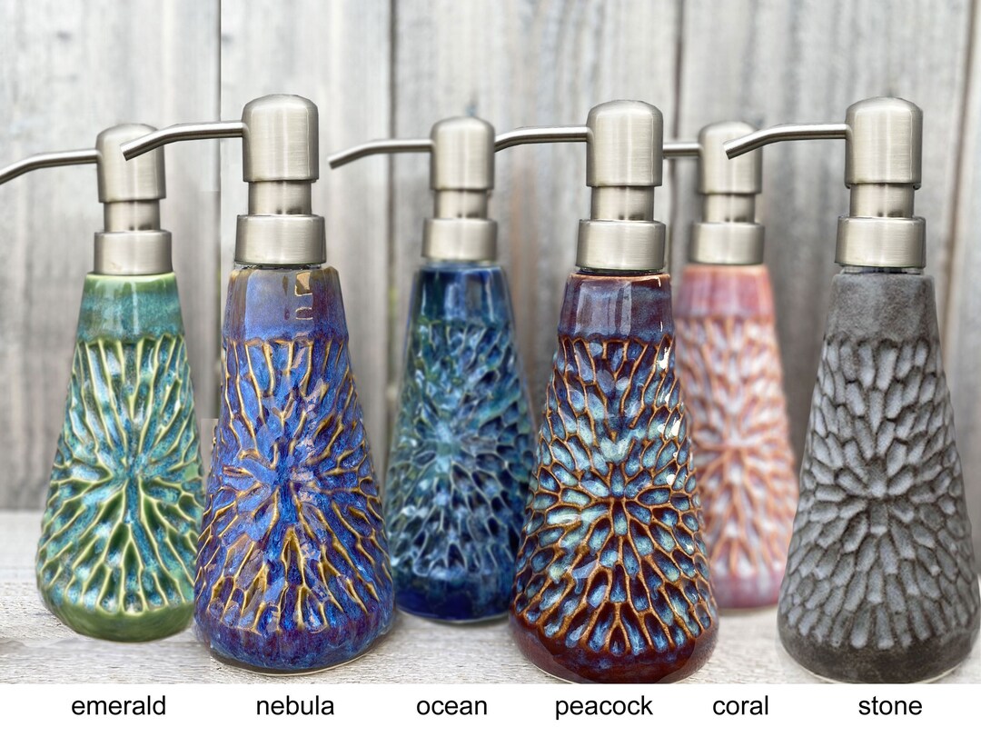 Made to Order Handmade Soap or Lotion Dispenser, Ceramic Soap Dispenser ...