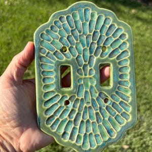 Handmade ceramic light switch cover bild 9