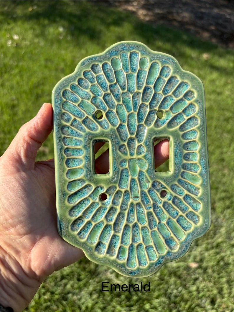 Handmade ceramic light switch cover bild 9