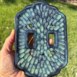 Handmade ceramic light switch cover bild 7