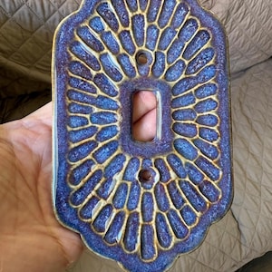 Handmade ceramic light switch cover bild 10