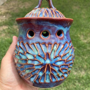 Made to order garlic keeper handmade stoneware pottery