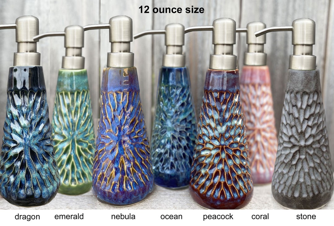 Made to Order 12oz Handmade Soap or Lotion Dispenser, Ceramic Soap ...